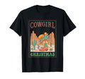 Western Merry Santa Hat Cowboy Boots T-Shirt - Fun Novelty Design Unisex - T-Shirt, Sweatshirt, Hoodie