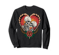 Couple Skeletons American Sweatshirt - Casual Everyday Wear Men Women - T-Shirt, Sweatshirt, Hoodie