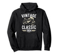 Born 1964 Birthday Motorbike Hoodie - Casual Everyday Wear for Adults - T-Shirt, Sweatshirt, Hoodie