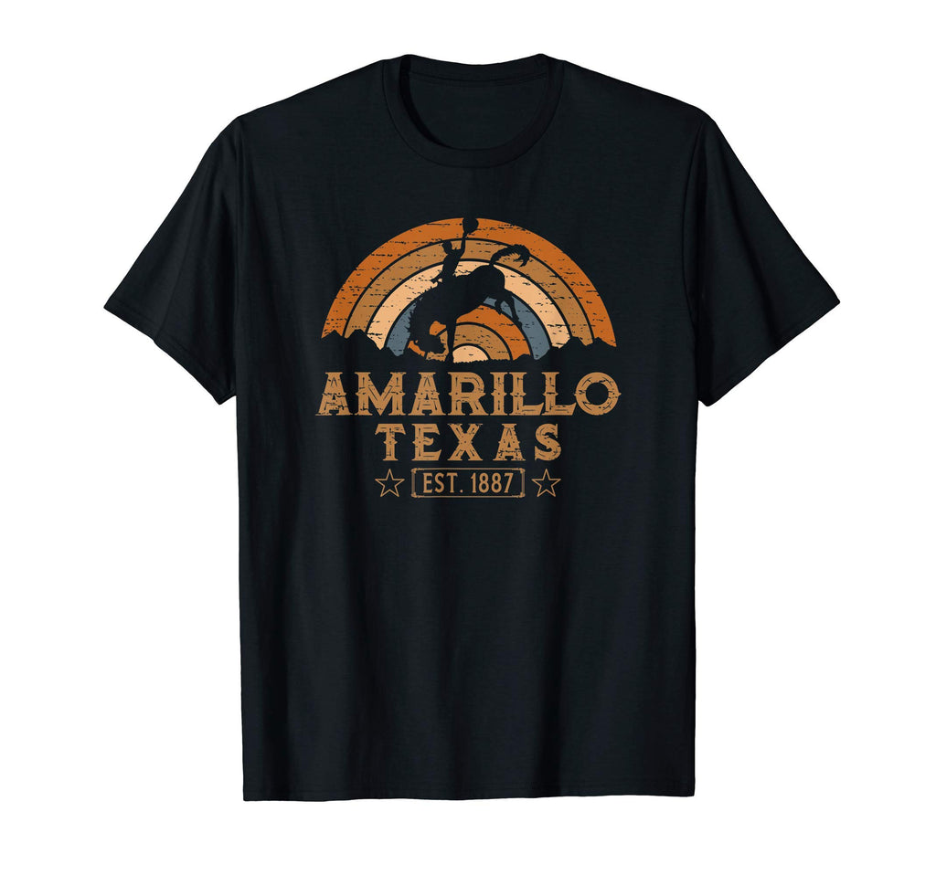 Amarillo Texas Tx Wild West Cowboy T-Shirt - Custom Art Print for Adults - T-Shirt, Sweatshirt, Hoodie