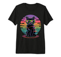 Vaporwave Black Cat Pixel Sunglasses T-Shirt - Fun Novelty Design Unisex - T-Shirt, Sweatshirt, Hoodie