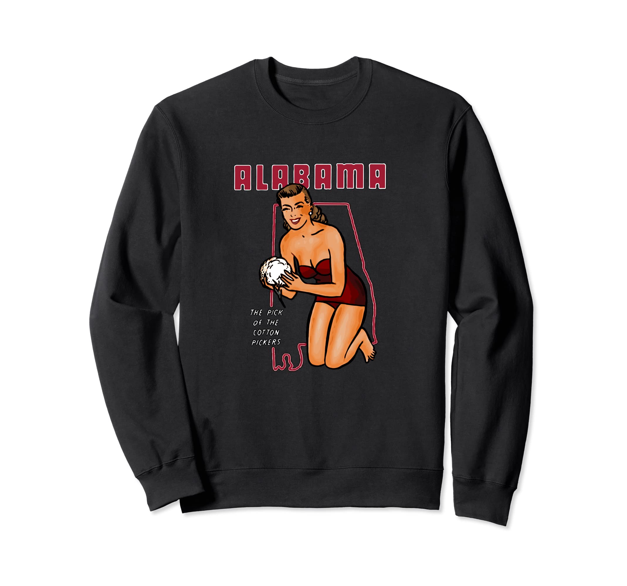 Alabama Cotton Pinup Sweatshirt - Novelty Apparel Unisex - T-Shirt, Sweatshirt, Hoodie