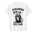 Funny Opossum Raccoon Screaming Is Self T-Shirt - Novelty Apparel Unisex - T-Shirt, Sweatshirt, Hoodie
