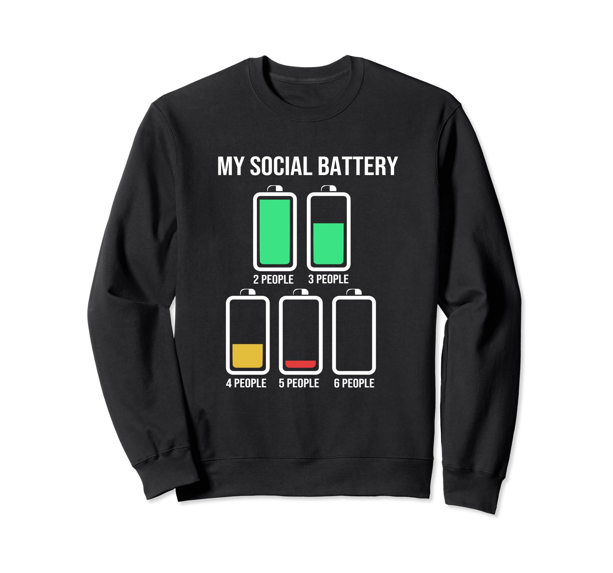 Funny Sarcastic Introvert My Social Sweatshirt - Fun Novelty Design Unisex - T-Shirt, Sweatshirt, Hoodie