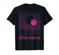 Montana Mountain Grid 80S 90S Aesthetic T-Shirt - Custom Art Print Unisex - T-Shirt, Sweatshirt, Hoodie