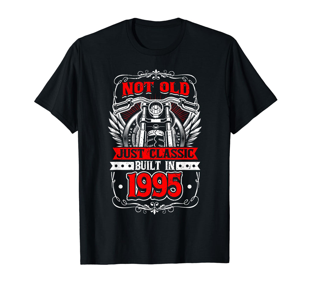 Motorcycle Biker Birthday Built 1995 T-Shirt - Streetwear Style for Adults - T-Shirt, Sweatshirt, Hoodie