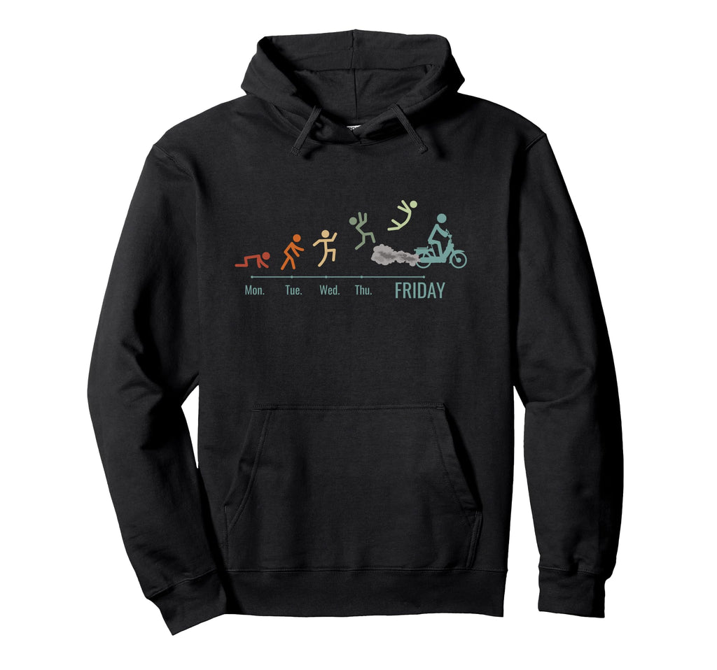 Moped Bike Mofas Moped Weekend Motorcycle Hoodie - Streetwear Style Unisex - T-Shirt, Sweatshirt, Hoodie