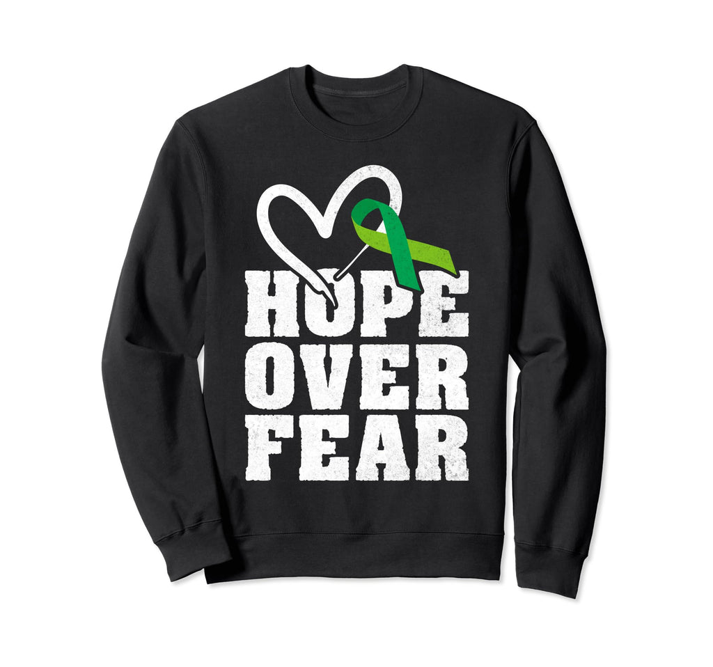 Hope Over Fear Mental Health Sweatshirt - Minimalist Print for Adults - T-Shirt, Sweatshirt, Hoodie