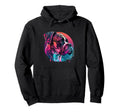 Boxer Dog Synthwave 80S Retrowave Aesthetic Hoodie - Graphic Print Unisex - T-Shirt, Sweatshirt, Hoodie