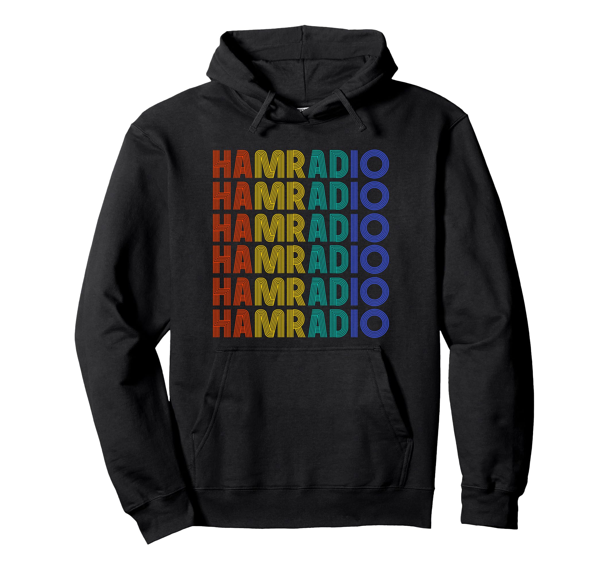 Ham Radio Typography Amateur Radio Hoodie - Unique Graphic Men Women - T-Shirt, Sweatshirt, Hoodie