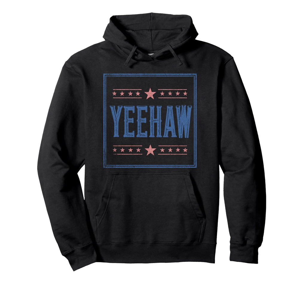 Yeehaw Western Rodeo Country Americana Hoodie - Fun Novelty Design Unisex - T-Shirt, Sweatshirt, Hoodie