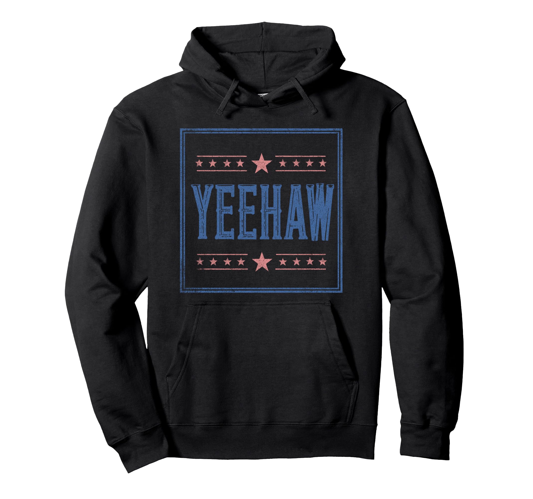 Yeehaw Western Rodeo Country Americana Hoodie - Fun Novelty Design Unisex - T-Shirt, Sweatshirt, Hoodie