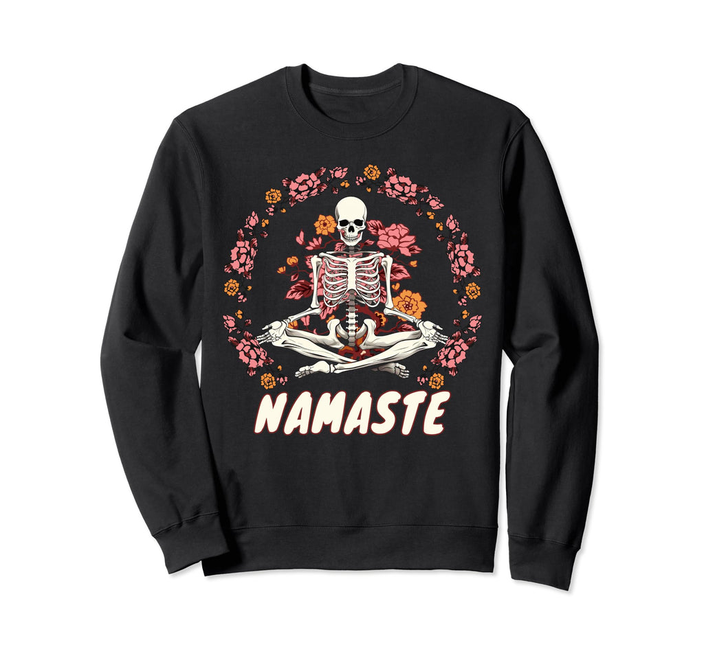 Skeleton Zen Meditation Spiritual Sweatshirt - Custom Art Print for Adults - T-Shirt, Sweatshirt, Hoodie