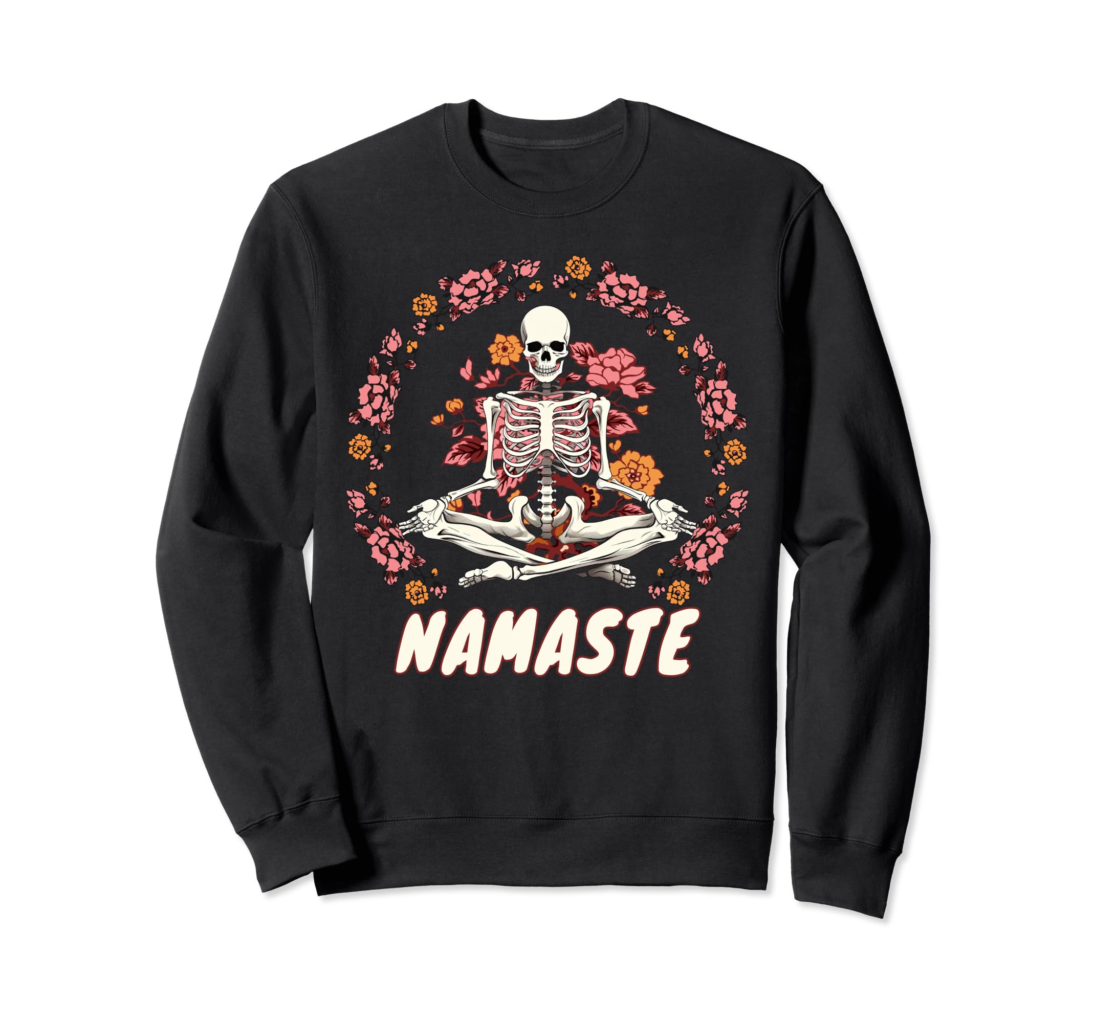 Skeleton Zen Meditation Spiritual Sweatshirt - Custom Art Print for Adults - T-Shirt, Sweatshirt, Hoodie
