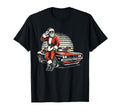 Muscle Car Santa Hotrod V8 Enthusiast T-Shirt - Novelty Apparel Men Women - T-Shirt, Sweatshirt, Hoodie