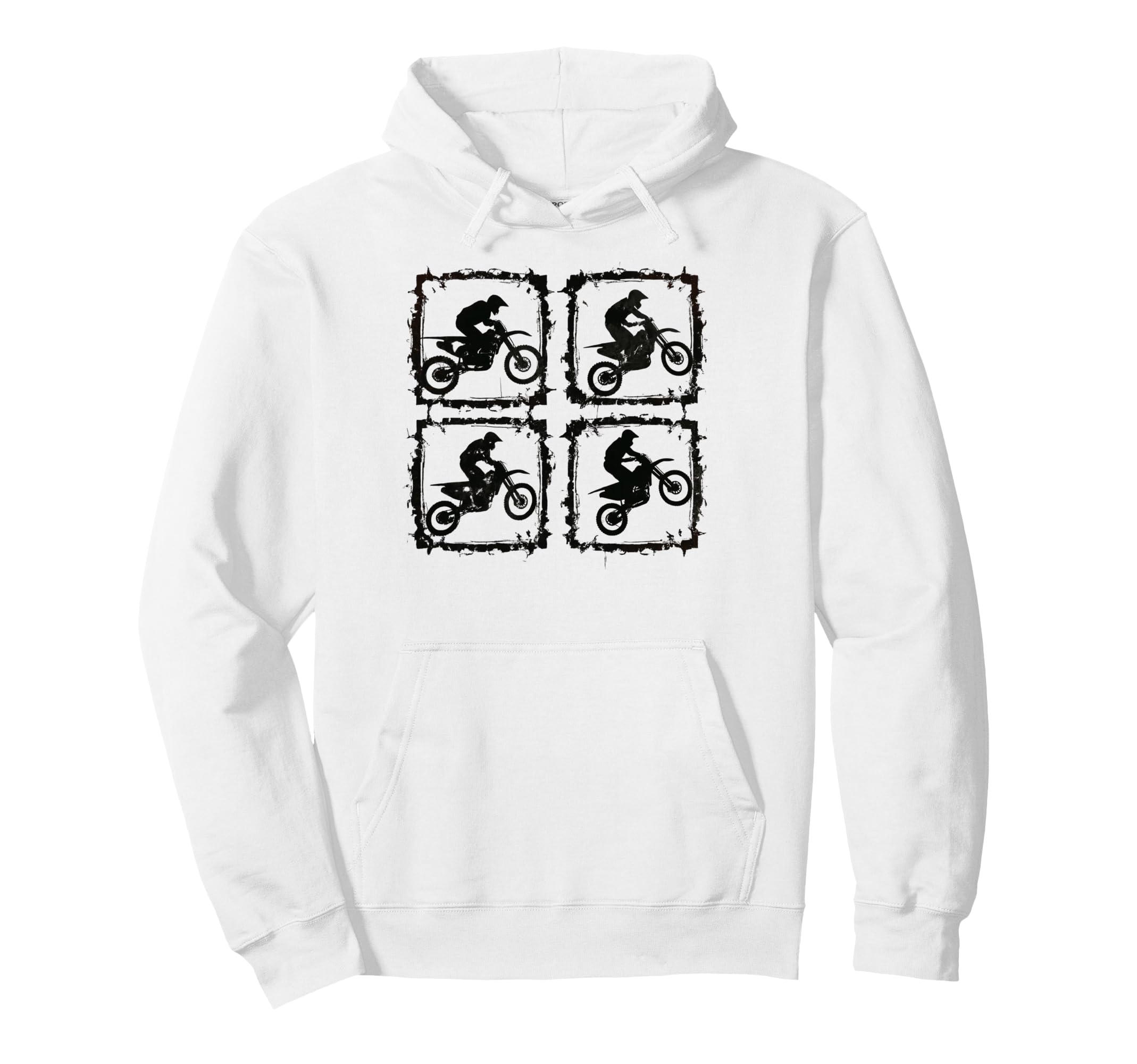 Motocross Collage Dirt Bike Lovers Hoodie - Casual Everyday Wear Men Women - T-Shirt, Sweatshirt, Hoodie