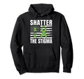 Shatter Stigma Mental Health Hoodie - Minimalist Print for Adults - T-Shirt, Sweatshirt, Hoodie