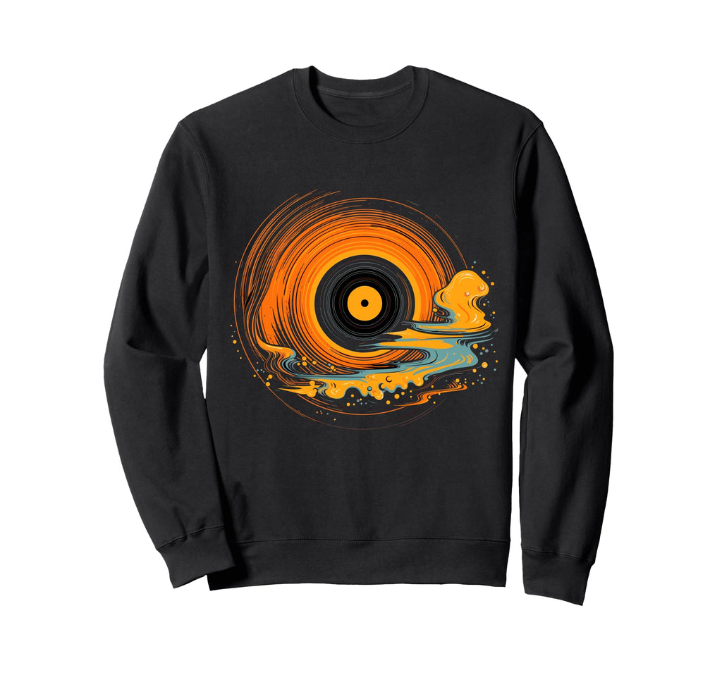 Turntable Vinyl Record Player Sketch Sweatshirt - Trendy Graphic Men Women - T-Shirt, Sweatshirt, Hoodie