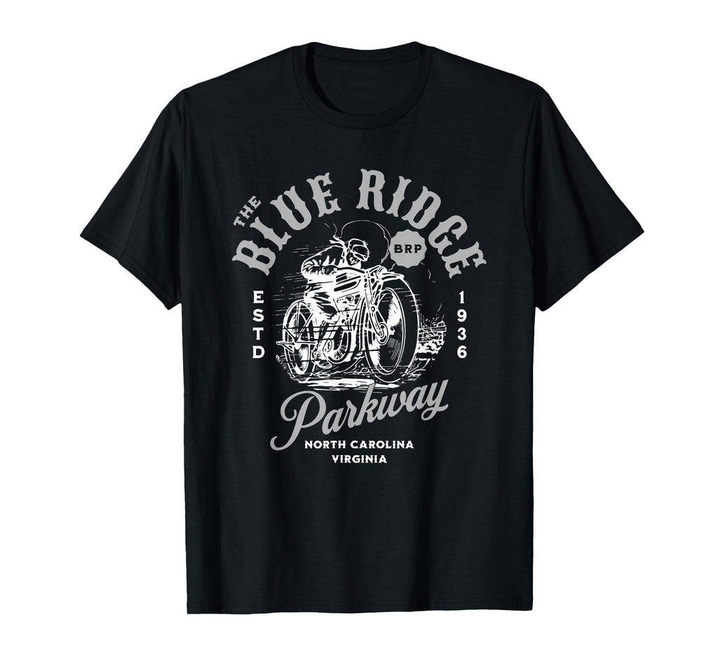 Blue Ridge Parkway Motorcycle T-Shirt - Novelty Apparel Unisex - T-Shirt, Sweatshirt, Hoodie