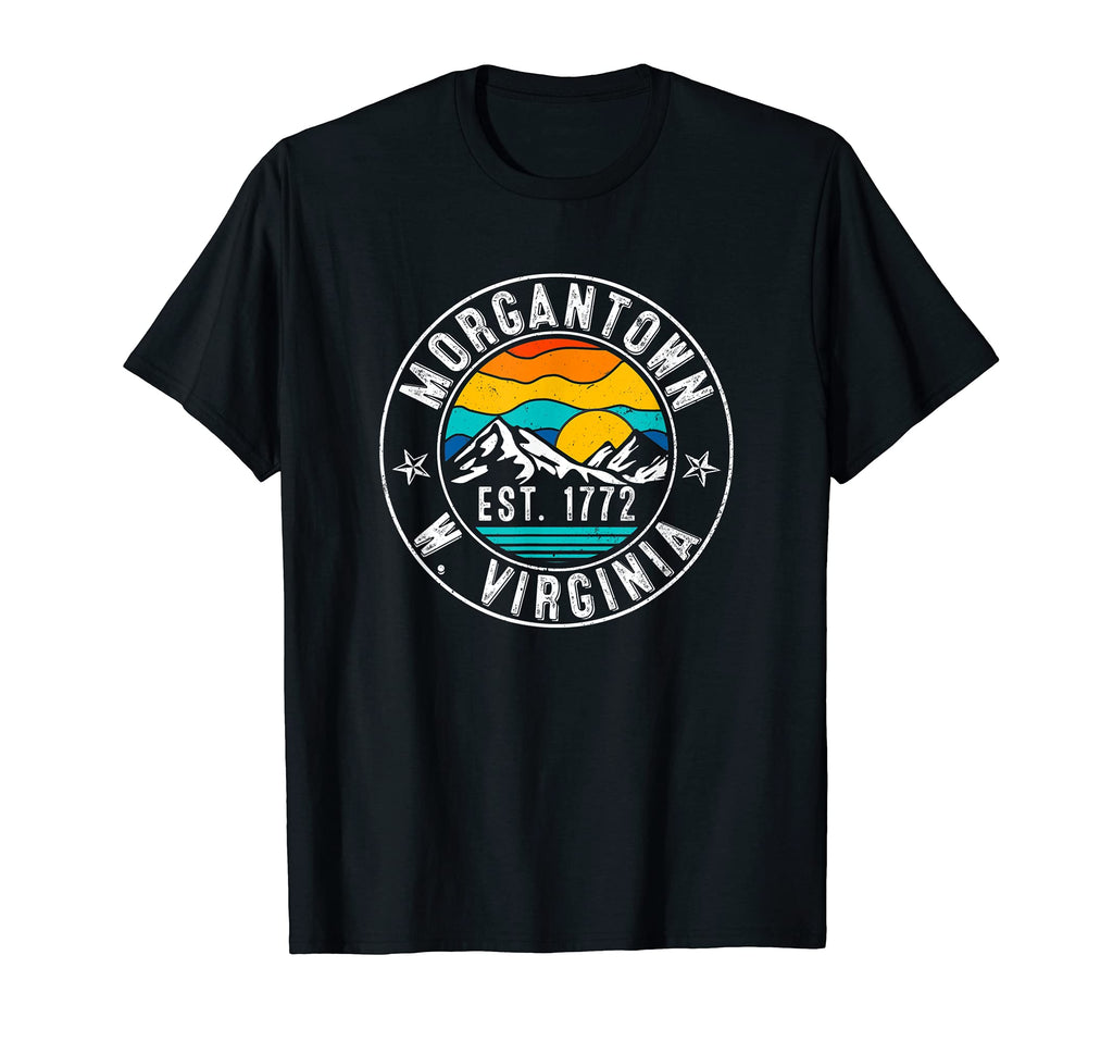 70S 80S Morgantown West Virginia Wv T-Shirt - Minimalist Print Men Women - T-Shirt, Sweatshirt, Hoodie