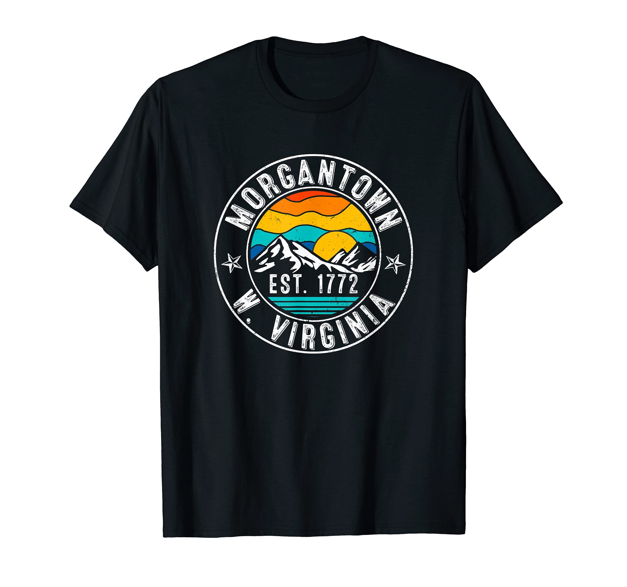 70S 80S Morgantown West Virginia Wv T-Shirt - Minimalist Print Men Women - T-Shirt, Sweatshirt, Hoodie