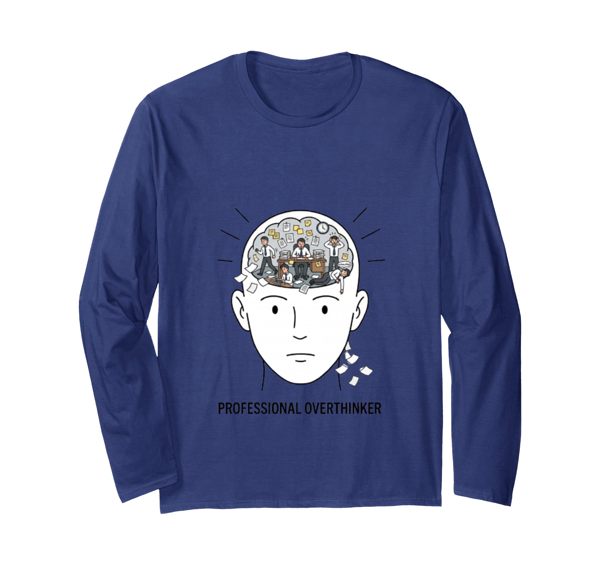 Professional Overthinker T-Shirt - Minimalist Print for Adults - T-Shirt, Sweatshirt, Hoodie