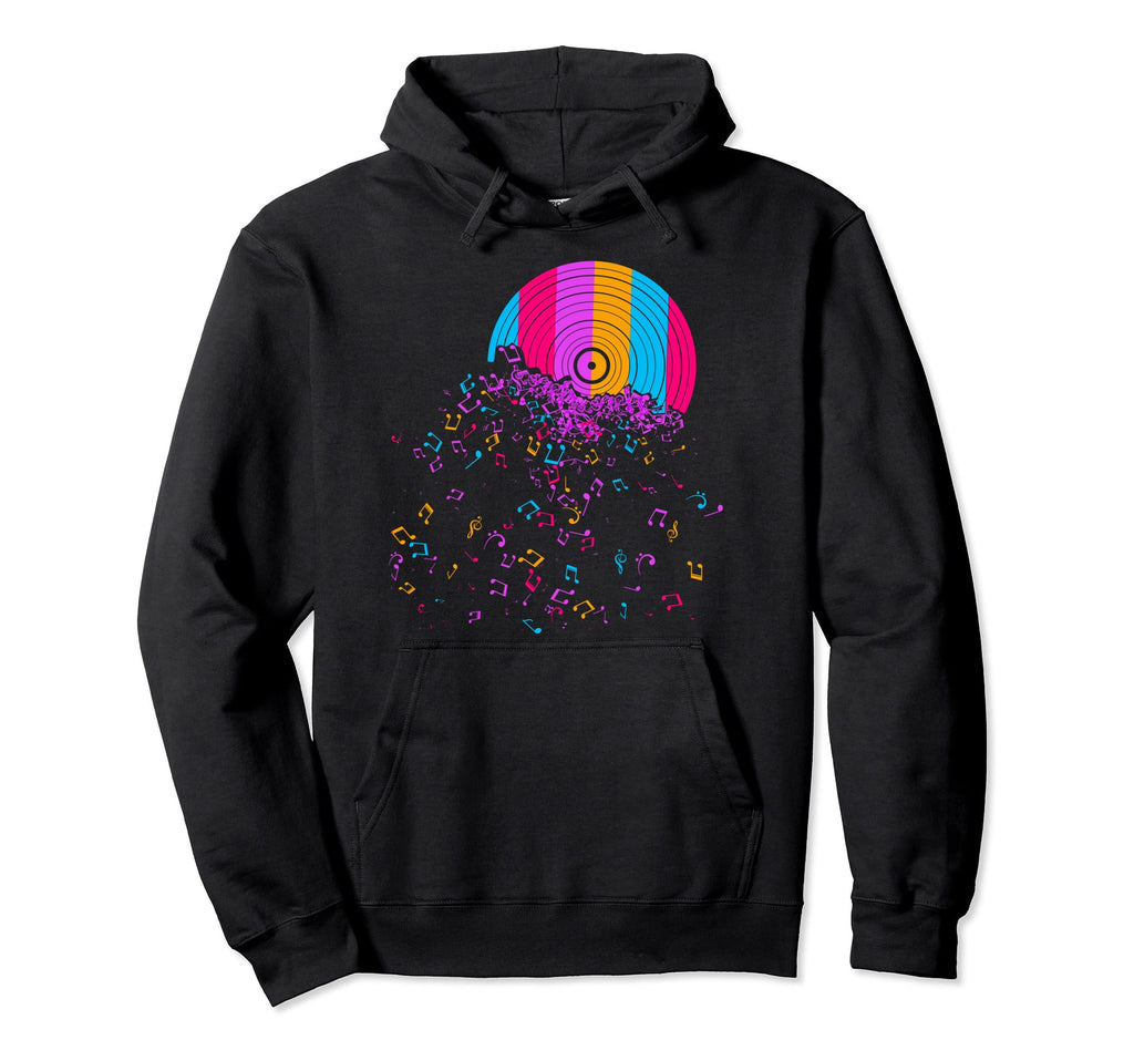 Vinyl Music Player Musician Music Hoodie - Streetwear Style for Adults - T-Shirt, Sweatshirt, Hoodie