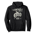 Born 1975 50Th Birthday Motorbike Hoodie - Trendy Graphic for Adults - T-Shirt, Sweatshirt, Hoodie