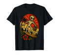 American Traditional Alien Surfer Tiki T-Shirt - Trendy Graphic for Adults - T-Shirt, Sweatshirt, Hoodie