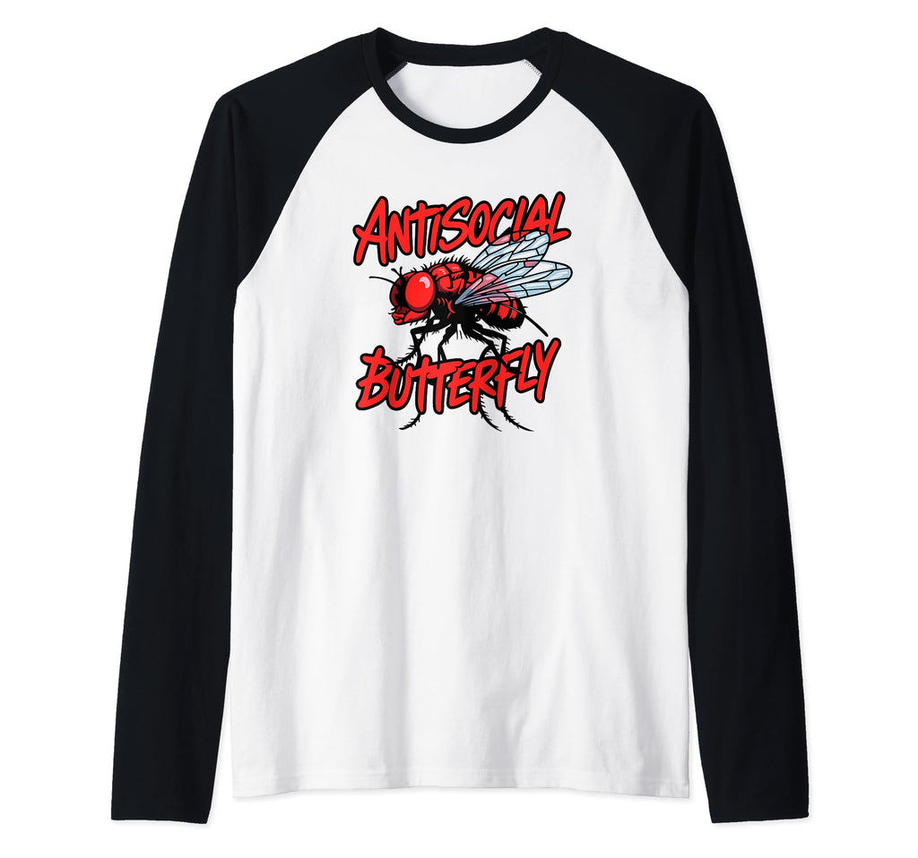 Antisocial Butterfly Funny Housefly Hoodie - Novelty Apparel Unisex - T-Shirt, Sweatshirt, Hoodie