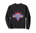 Super Gigi Neon Synthwave Sweatshirt - Novelty Apparel Unisex - T-Shirt, Sweatshirt, Hoodie
