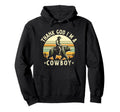 Thank God Im Country Music Cowboy Hoodie - Minimalist Print Men Women - T-Shirt, Sweatshirt, Hoodie