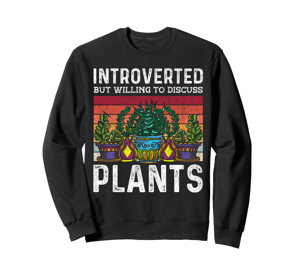 Gardening Potted Plant Cactus Sweatshirt - Minimalist Print Men Women - T-Shirt, Sweatshirt, Hoodie