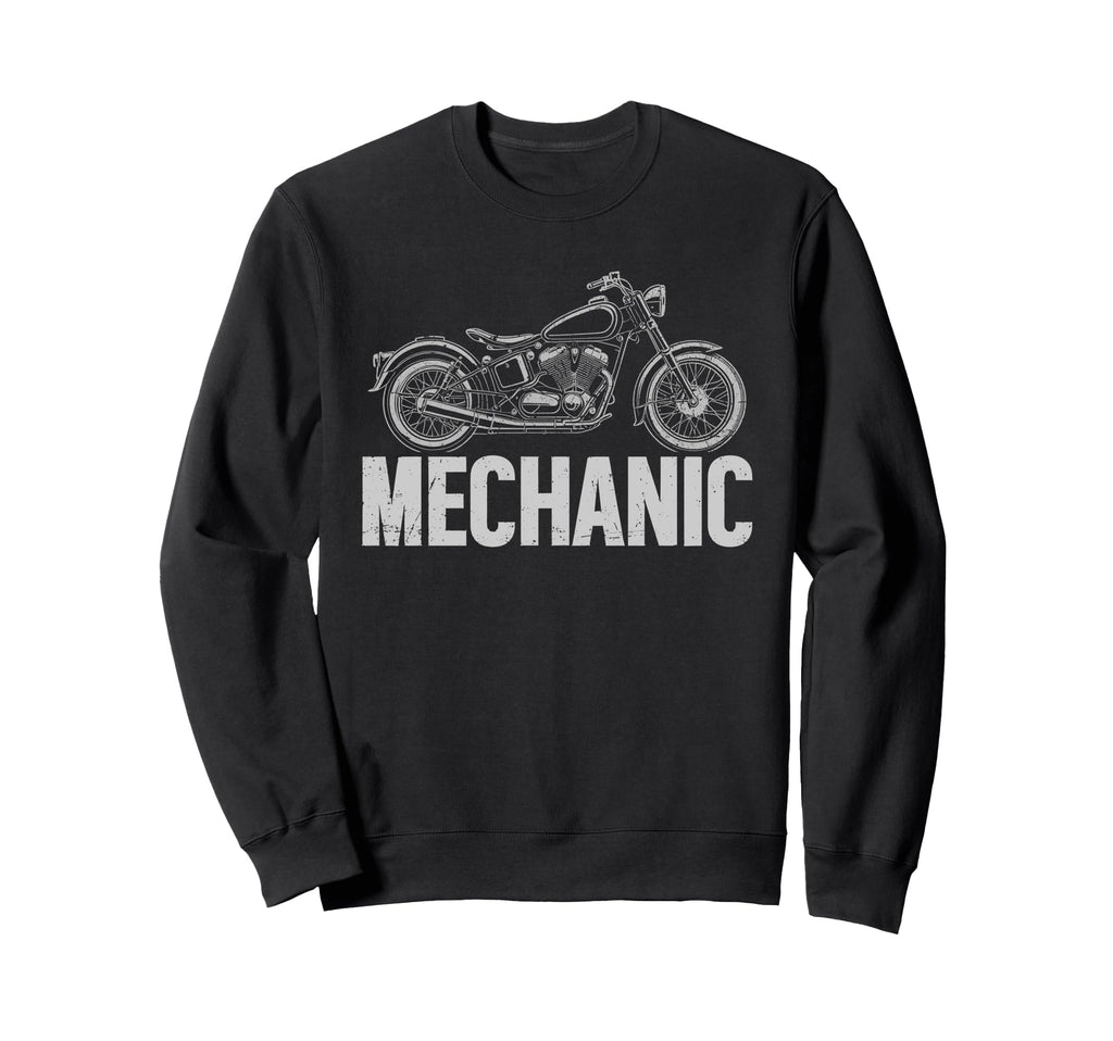 Bike Mechanic Cruiser Motorcycle Sweatshirt - Aesthetic Graphic Unisex - T-Shirt, Sweatshirt, Hoodie
