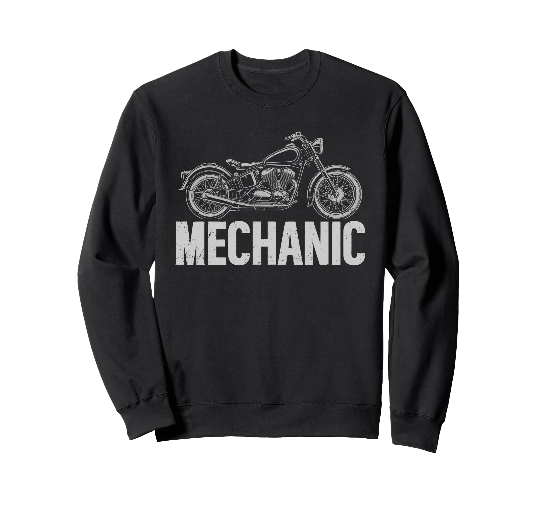 Bike Mechanic Cruiser Motorcycle Sweatshirt - Aesthetic Graphic Unisex - T-Shirt, Sweatshirt, Hoodie