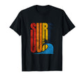 Distressed Beach Surfer And Wave T-Shirt - Custom Art Print Men Women - T-Shirt, Sweatshirt, Hoodie