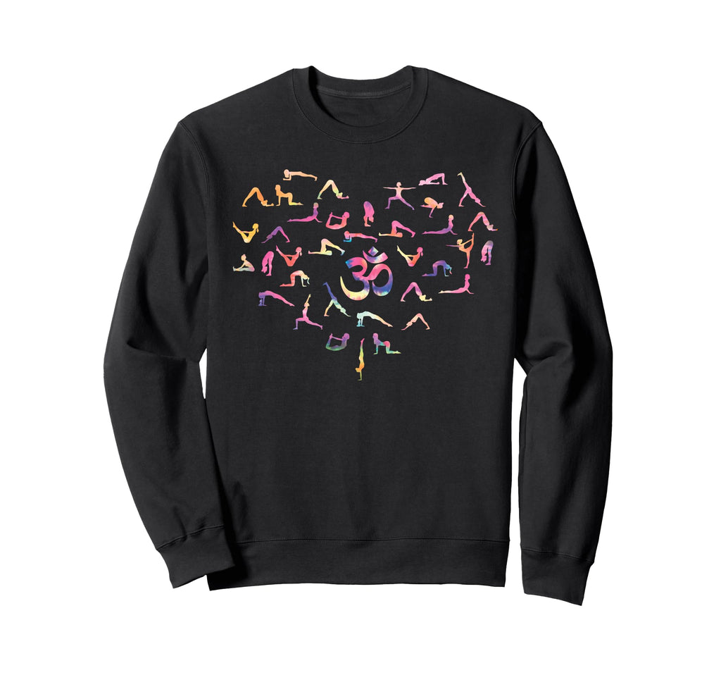 Yoga Lotus Poses Mandala Meditation Sweatshirt - Trendy Graphic for Adults - T-Shirt, Sweatshirt, Hoodie