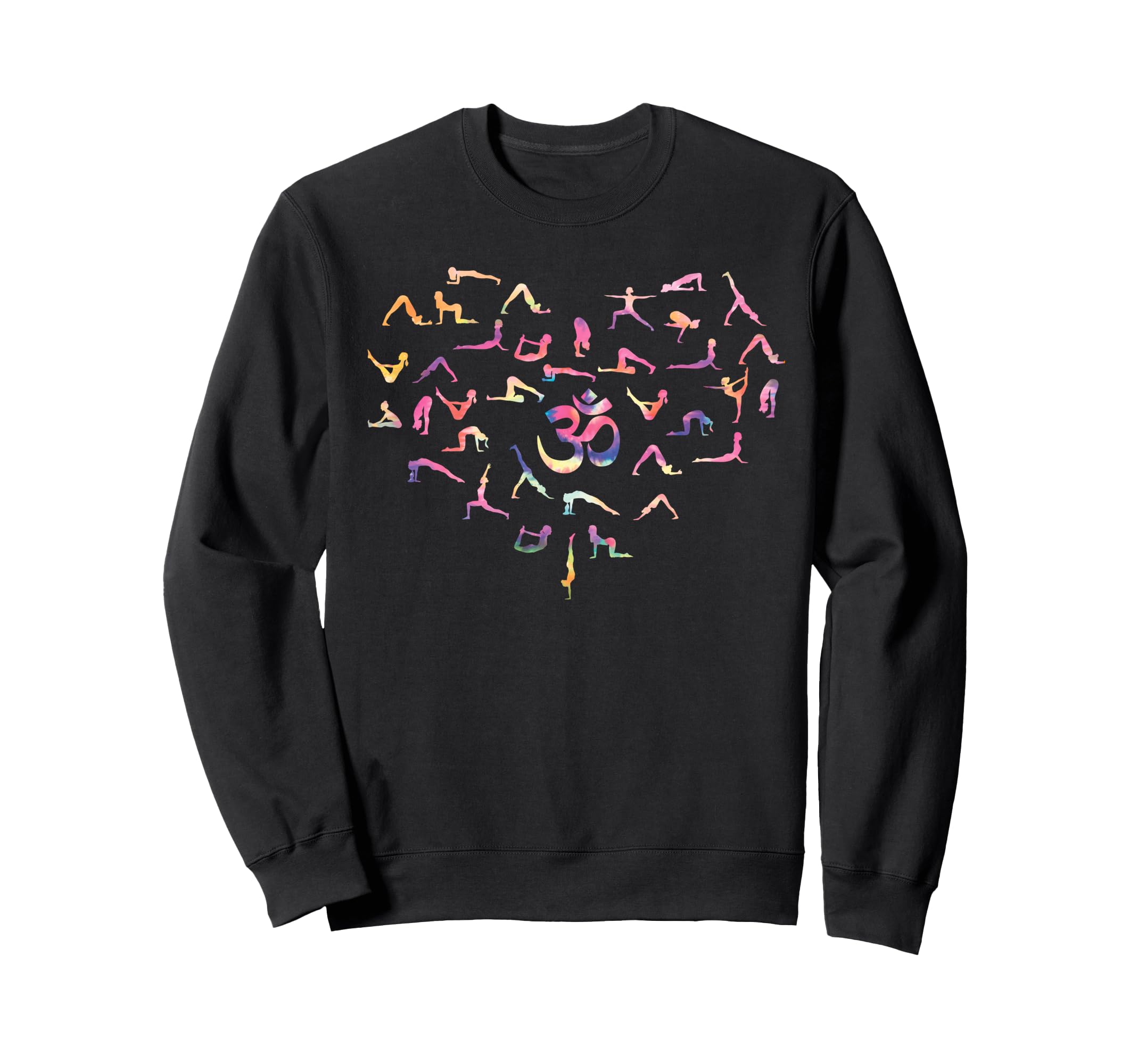 Yoga Lotus Poses Mandala Meditation Sweatshirt - Trendy Graphic for Adults - T-Shirt, Sweatshirt, Hoodie
