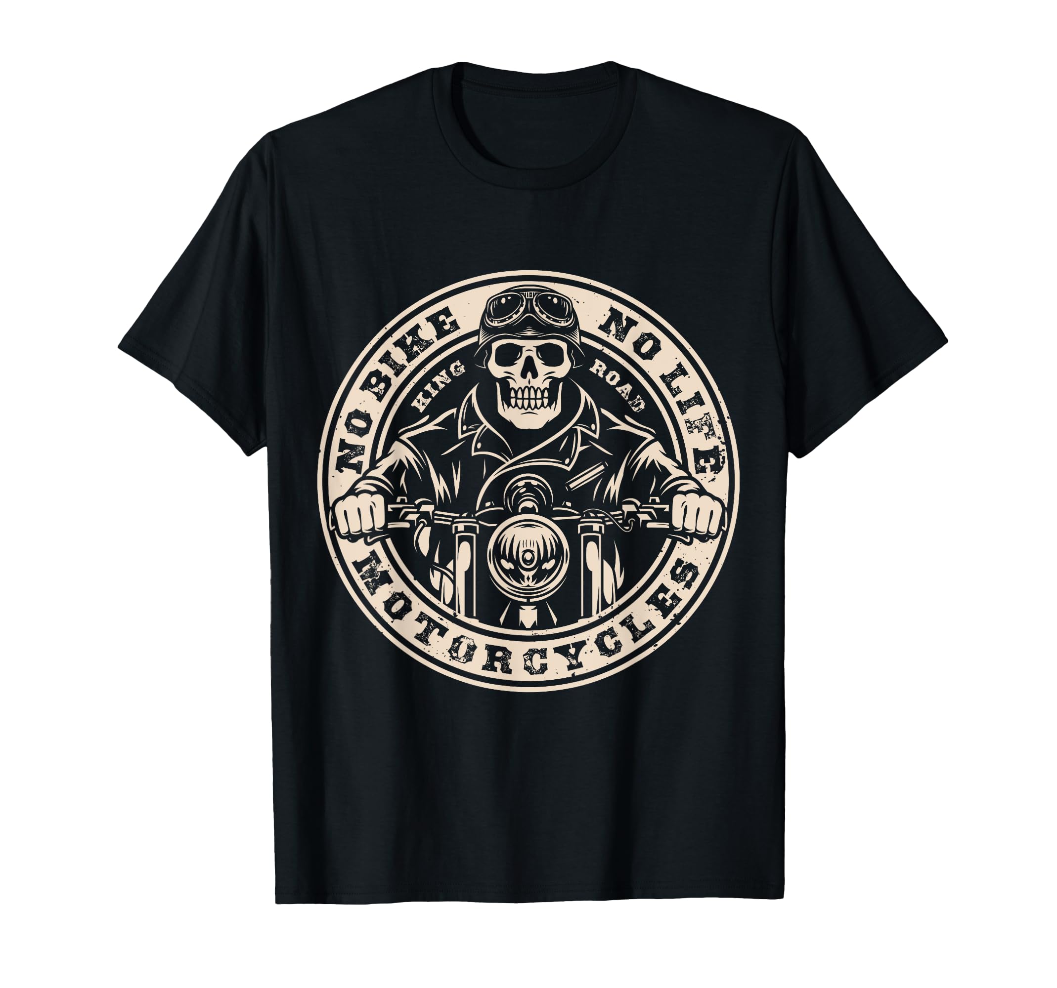 Biker No Bike No Life Skele Custom T-Shirt - Trendy Graphic for Adults - T-Shirt, Sweatshirt, Hoodie