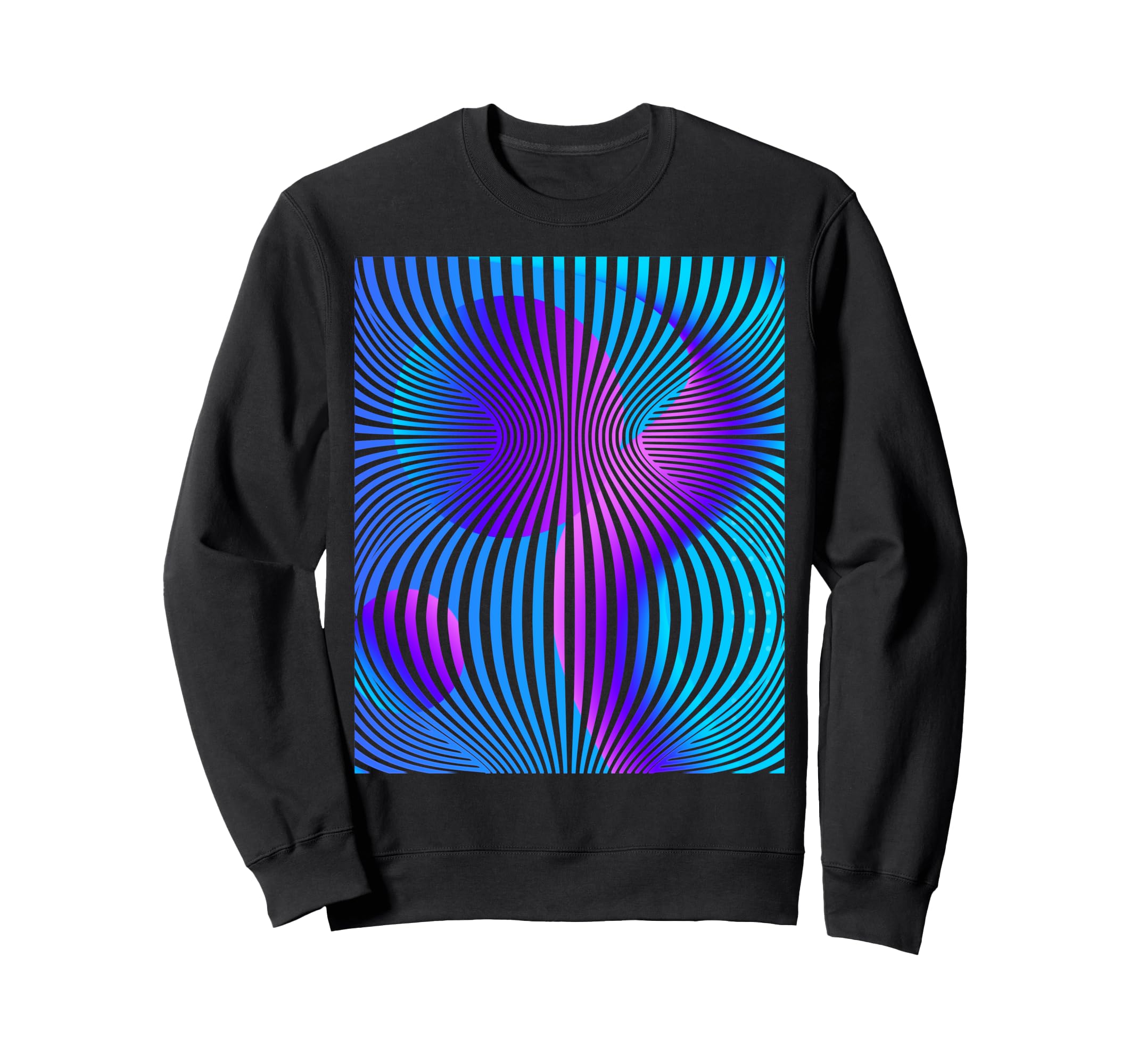 Vaporwave Vortex Synthwave 80S Sweatshirt - Minimalist Print Unisex - T-Shirt, Sweatshirt, Hoodie