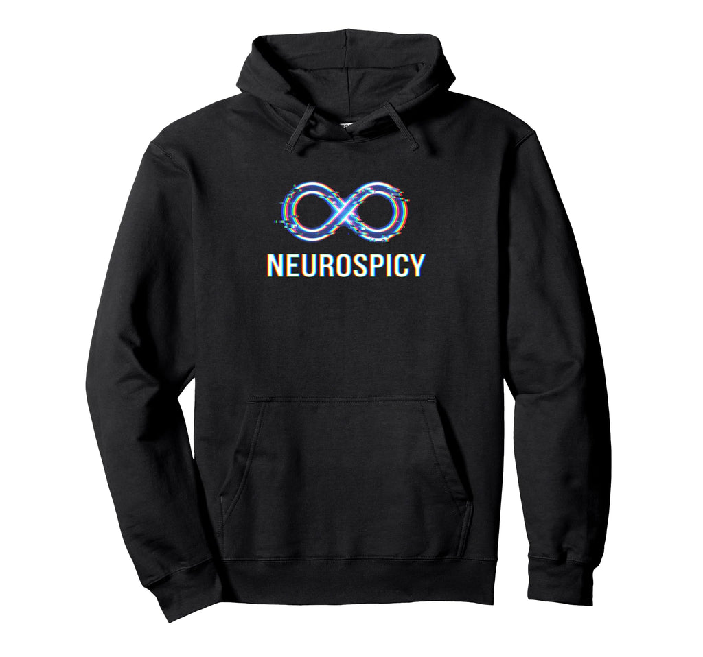 Neurospicy Infinity Loop Autism Adhd Hoodie - Aesthetic Graphic Men Women - T-Shirt, Sweatshirt, Hoodie