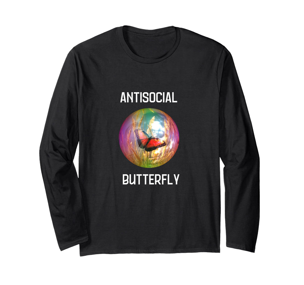 Antisocial Butterfly Funny Gift T-Shirt - Aesthetic Graphic Unisex - T-Shirt, Sweatshirt, Hoodie