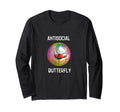 Antisocial Butterfly Funny Gift T-Shirt - Aesthetic Graphic Unisex - T-Shirt, Sweatshirt, Hoodie