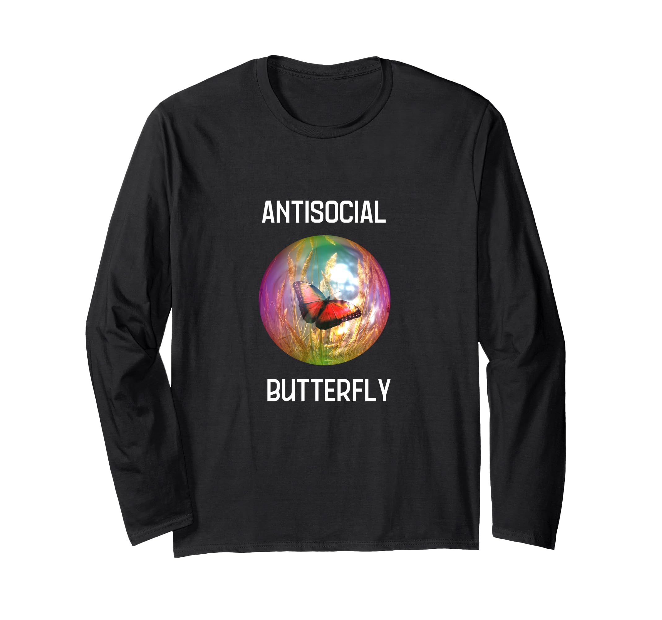 Antisocial Butterfly Funny Gift T-Shirt - Aesthetic Graphic Unisex - T-Shirt, Sweatshirt, Hoodie