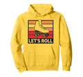 Let S Roll Roller Skating Skater Skate Hoodie - Minimalist Print Men Women - T-Shirt, Sweatshirt, Hoodie