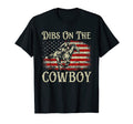 Dibs Cowboy Western Rodeo Usa Flag T-Shirt - Graphic Print Unisex - T-Shirt, Sweatshirt, Hoodie