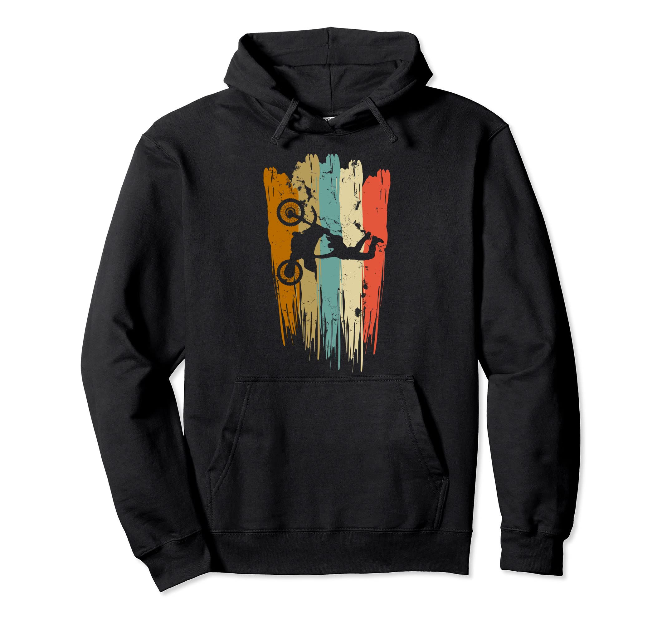Distressed Motorcycle Motocross Enduro Hoodie - Graphic Print for Adults - T-Shirt, Sweatshirt, Hoodie