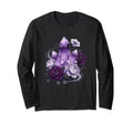 Amethyst Crystal Cluster Gothic Roses T-Shirt - Unique Graphic for Adults - T-Shirt, Sweatshirt, Hoodie