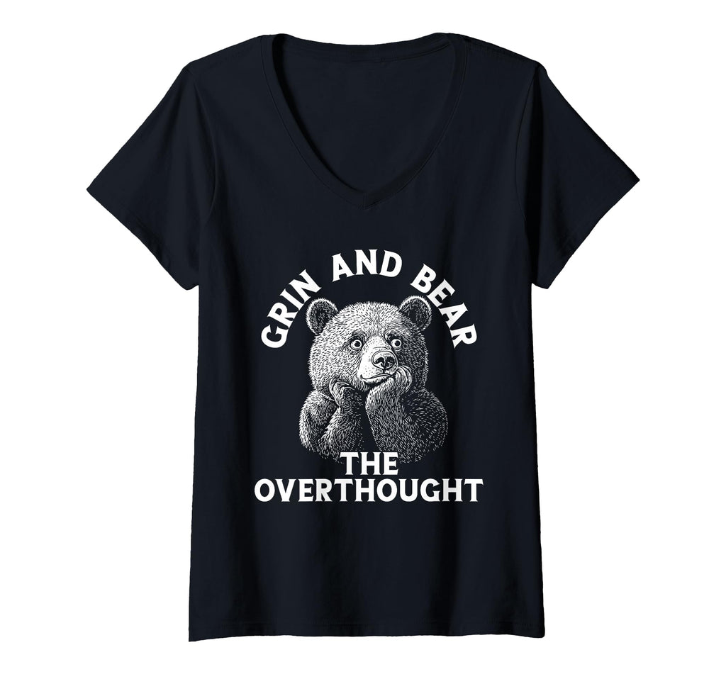Womens Funny Bear Overthinkers And T-Shirt - Unique Graphic Men Women - T-Shirt, Sweatshirt, Hoodie