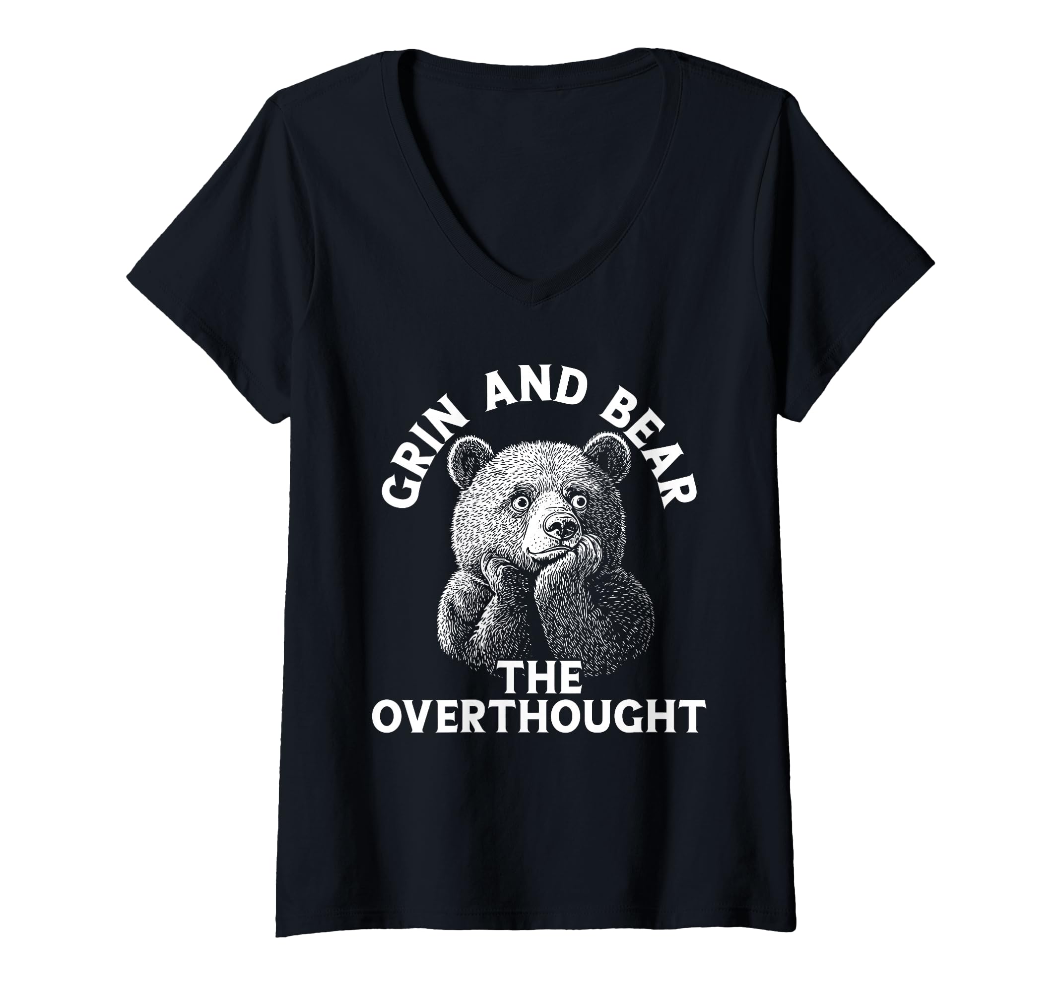 Womens Funny Bear Overthinkers And T-Shirt - Unique Graphic Men Women - T-Shirt, Sweatshirt, Hoodie